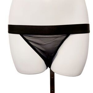 2/$20 Brand New Sexy Transparent Black Panties Size: Large